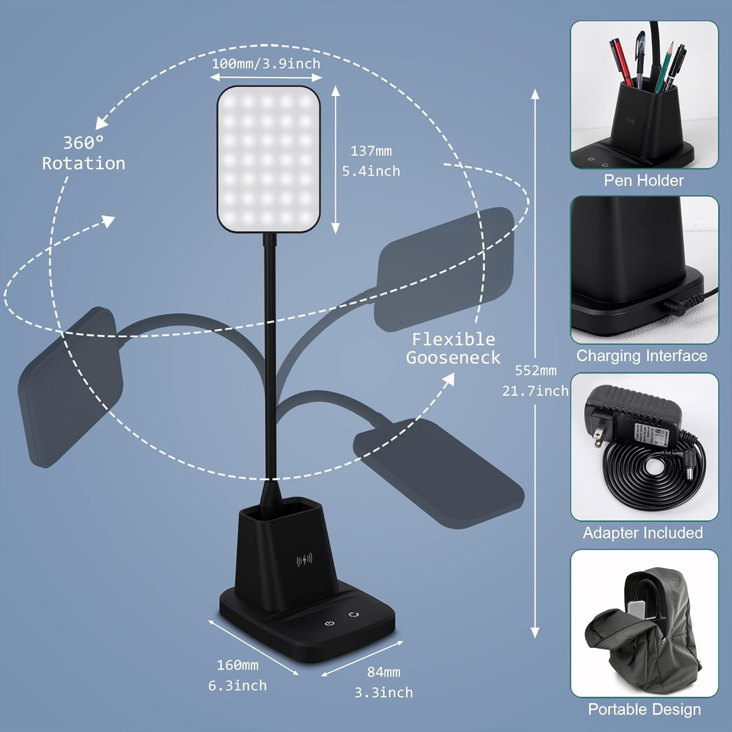 Lumen Charge Desk Lamp